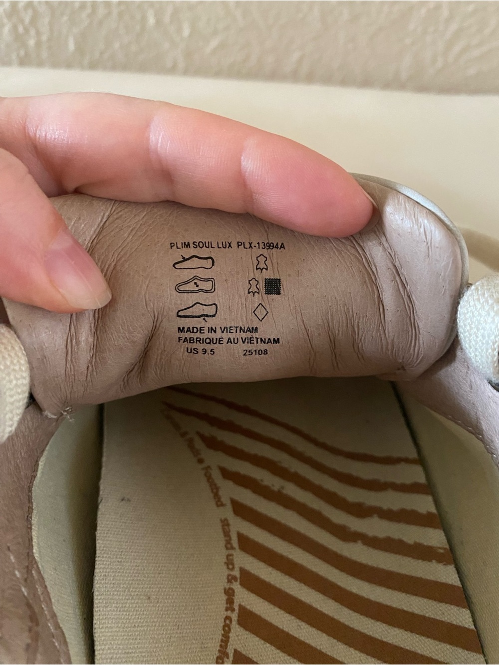 Taos Leather Sneakers Plim Soul Lux Oyster Gray Taupe Neutral Size 9.5 - Picture 13 of 13